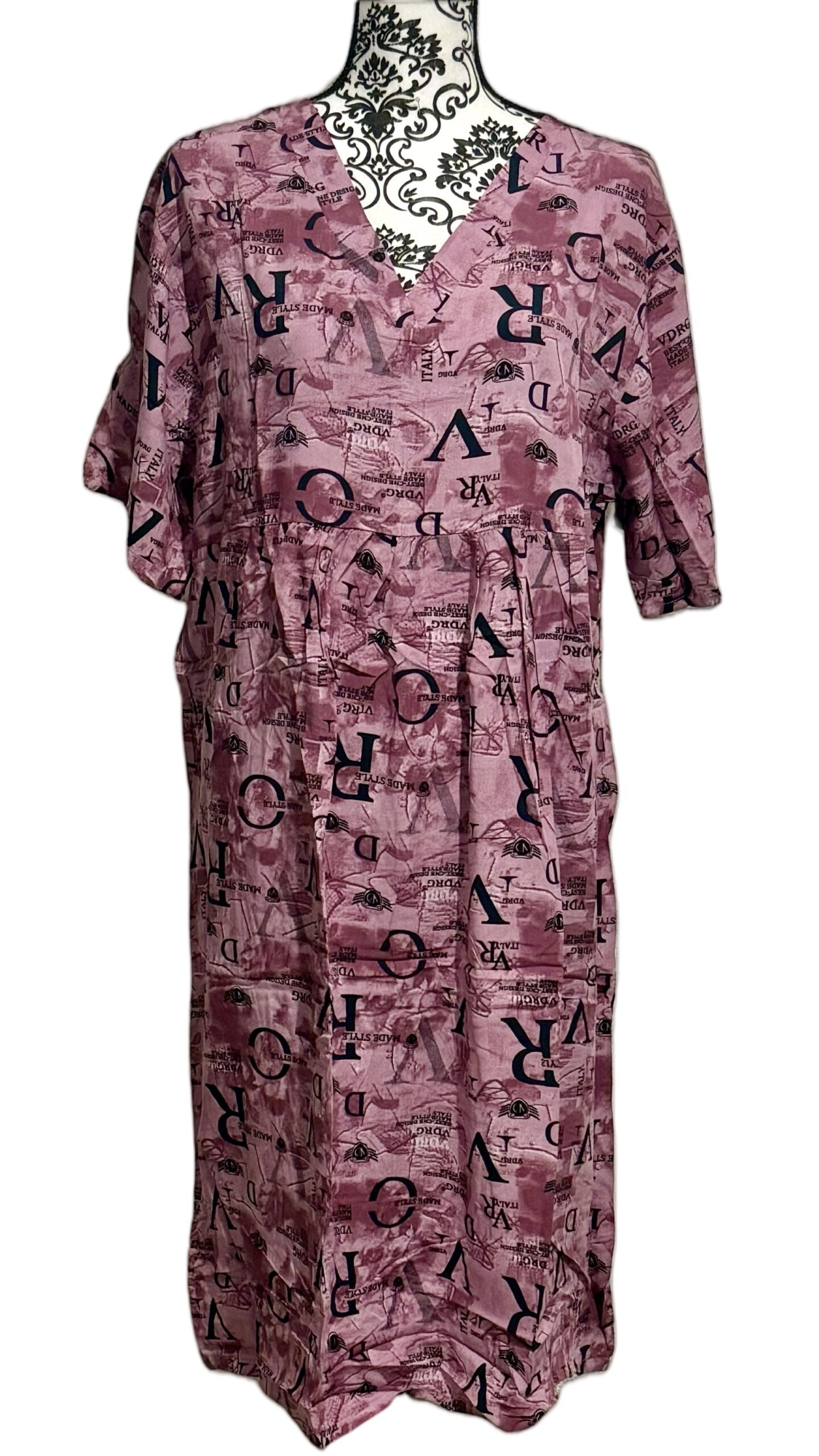Robe - manche courte à lettre