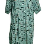 Robe - manche courte à motif triangle