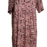 Robe - manche courte à motif triangle