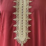 Qamis - strass à rayure fil doré