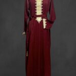 Qamis - strass à rayure fil doré