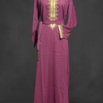 Qamis - strass à rayure fil doré