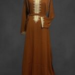 Qamis - strass à rayure fil doré