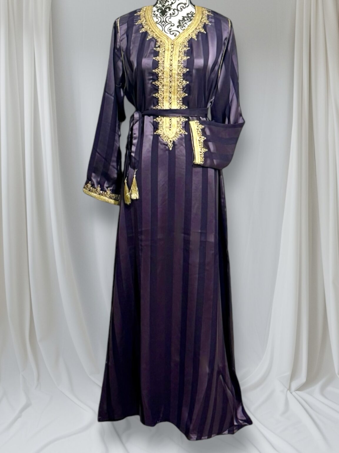 Robe - strass à rayure épaisse