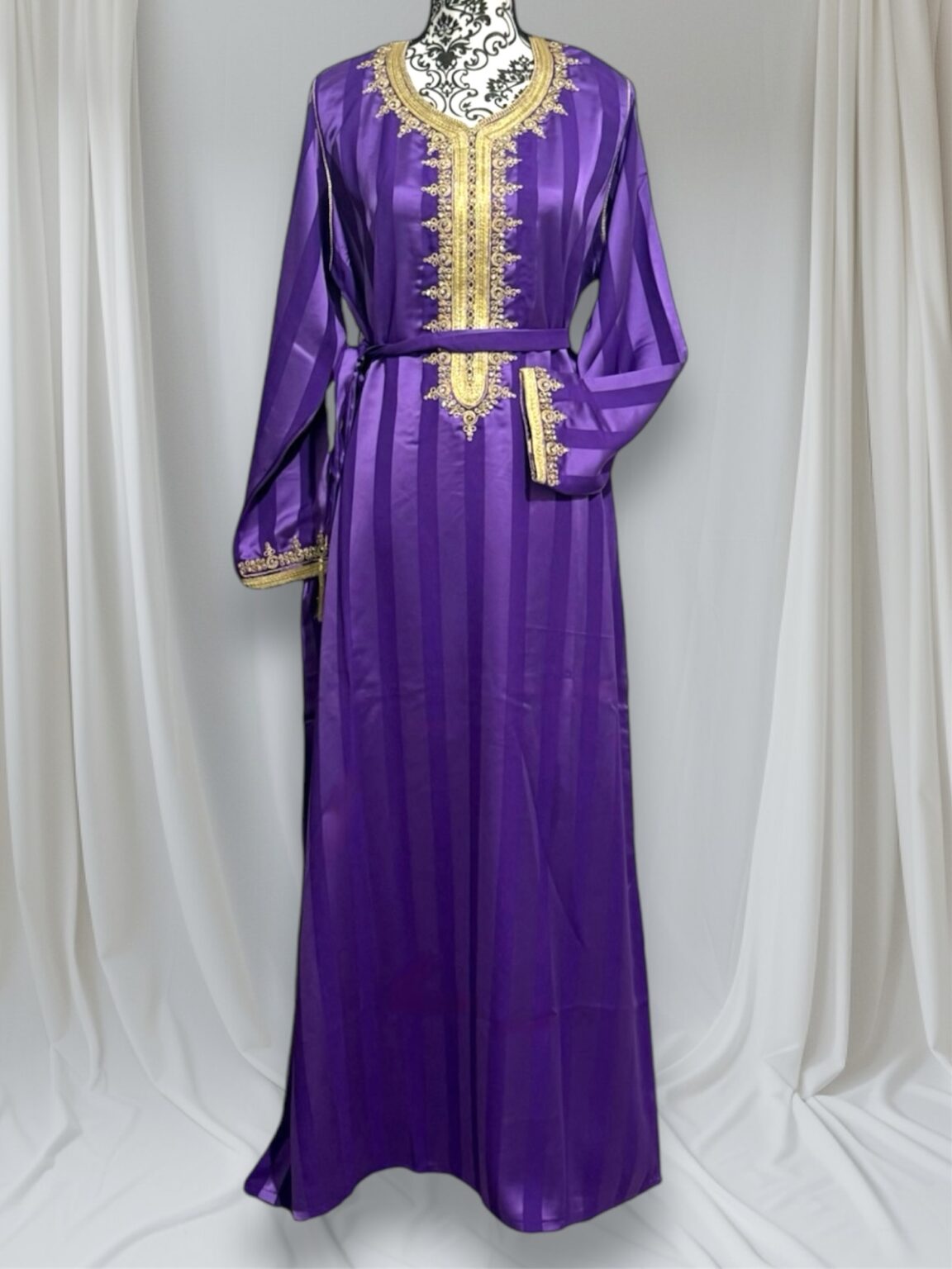 Robe - strass à rayure épaisse