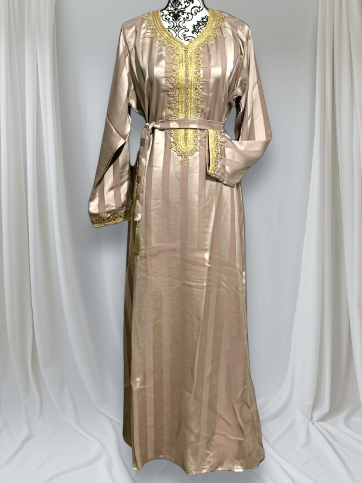 Robe - strass à rayure épaisse