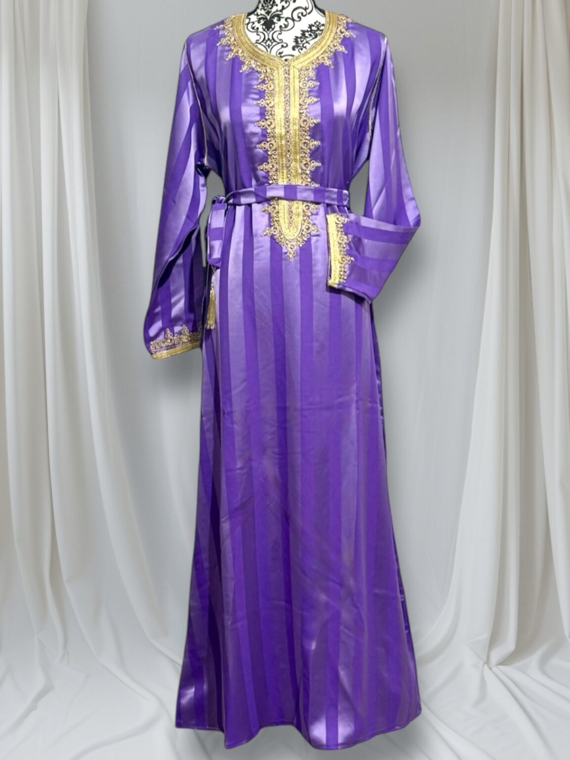 Robe - strass à rayure épaisse