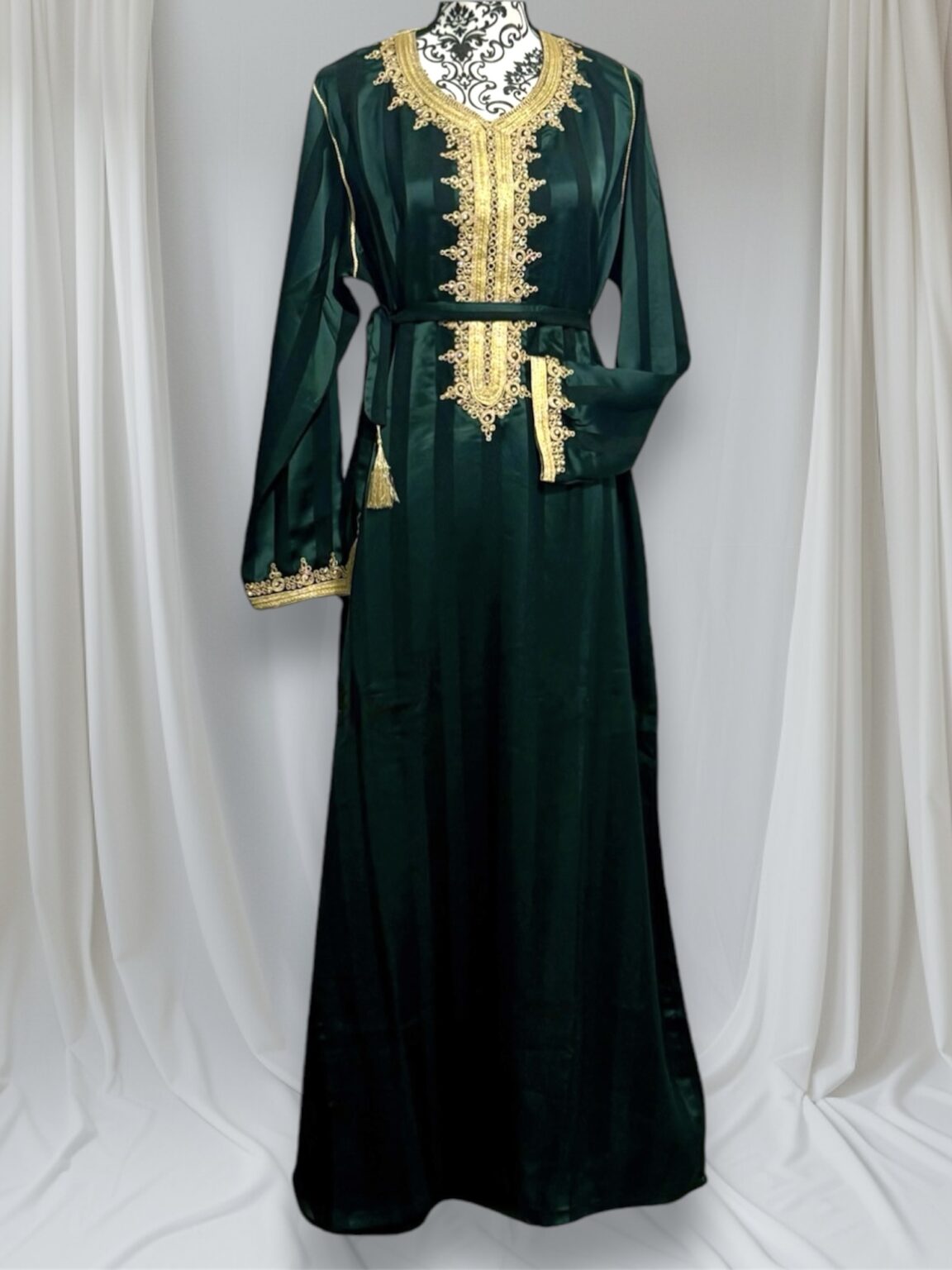 Robe - strass à rayure épaisse