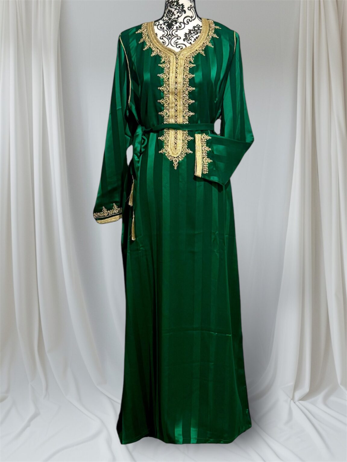 Robe - strass à rayure épaisse
