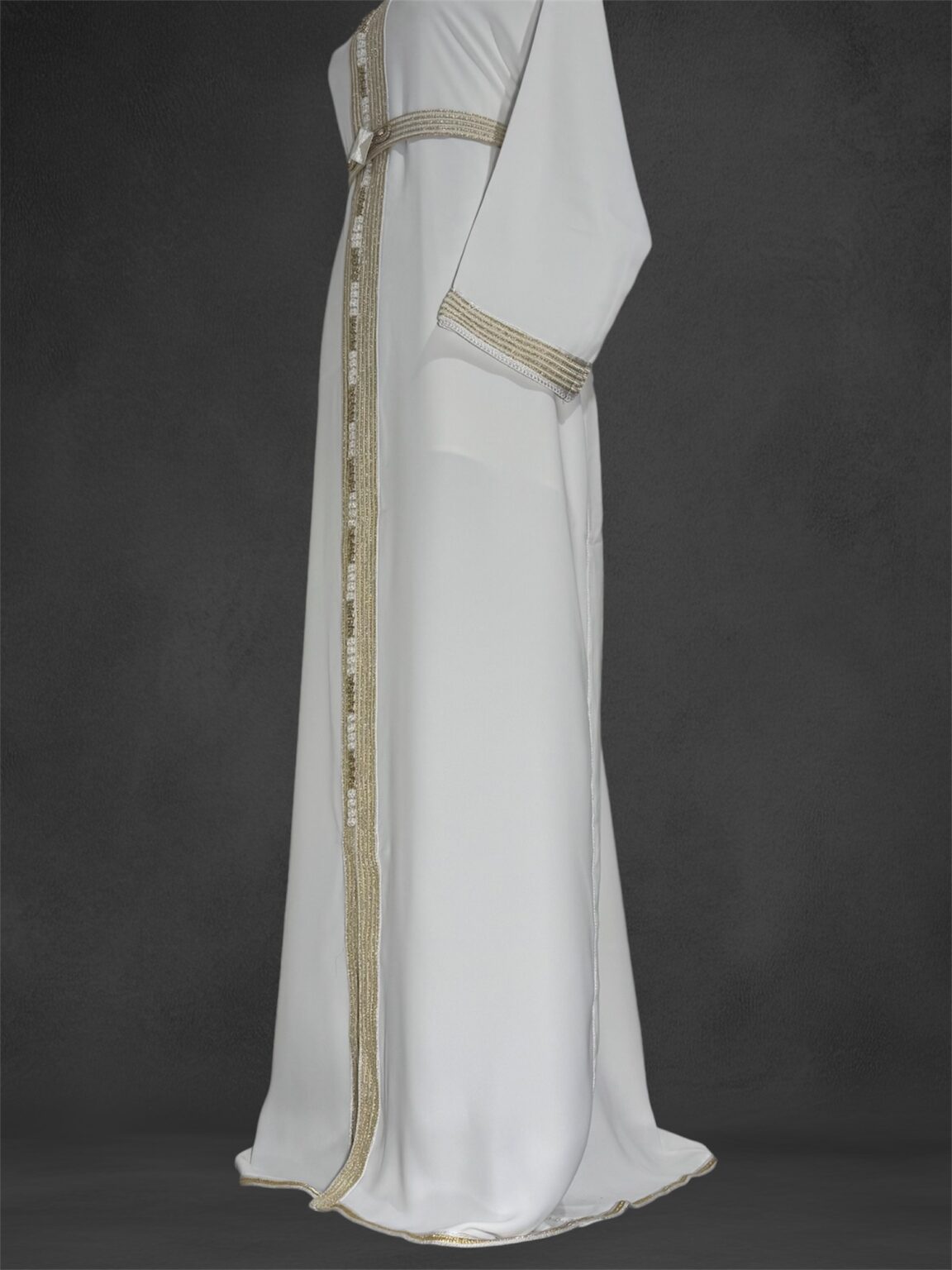 Sawsania Caftan aux bords dorés