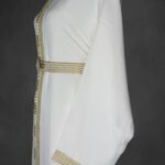 Sawsania Caftan aux bords dorés