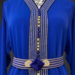 Sawsania Caftan aux bords dorés