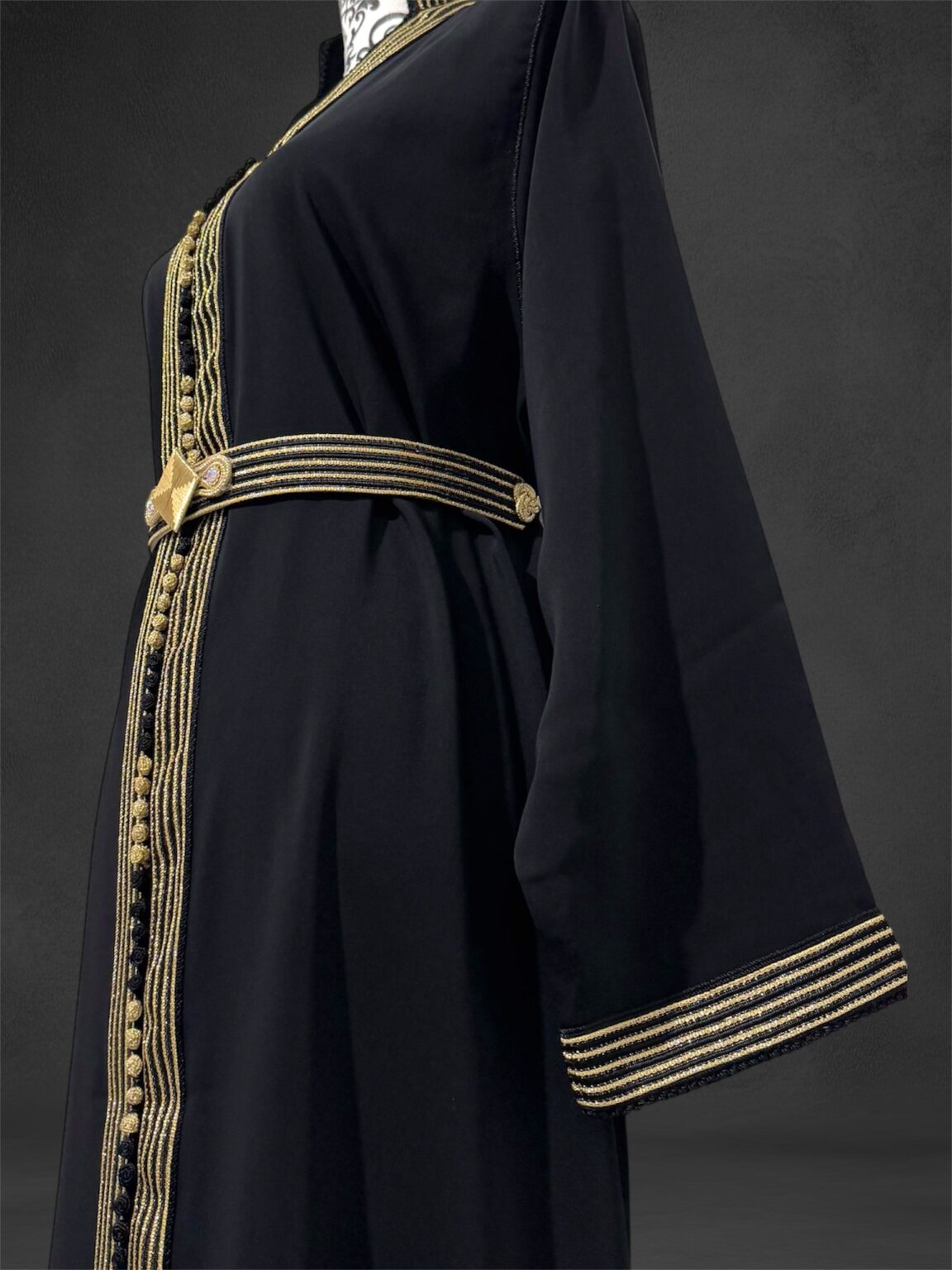 Sawsania Caftan aux bords dorés