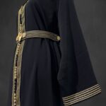 Sawsania Caftan aux bords dorés
