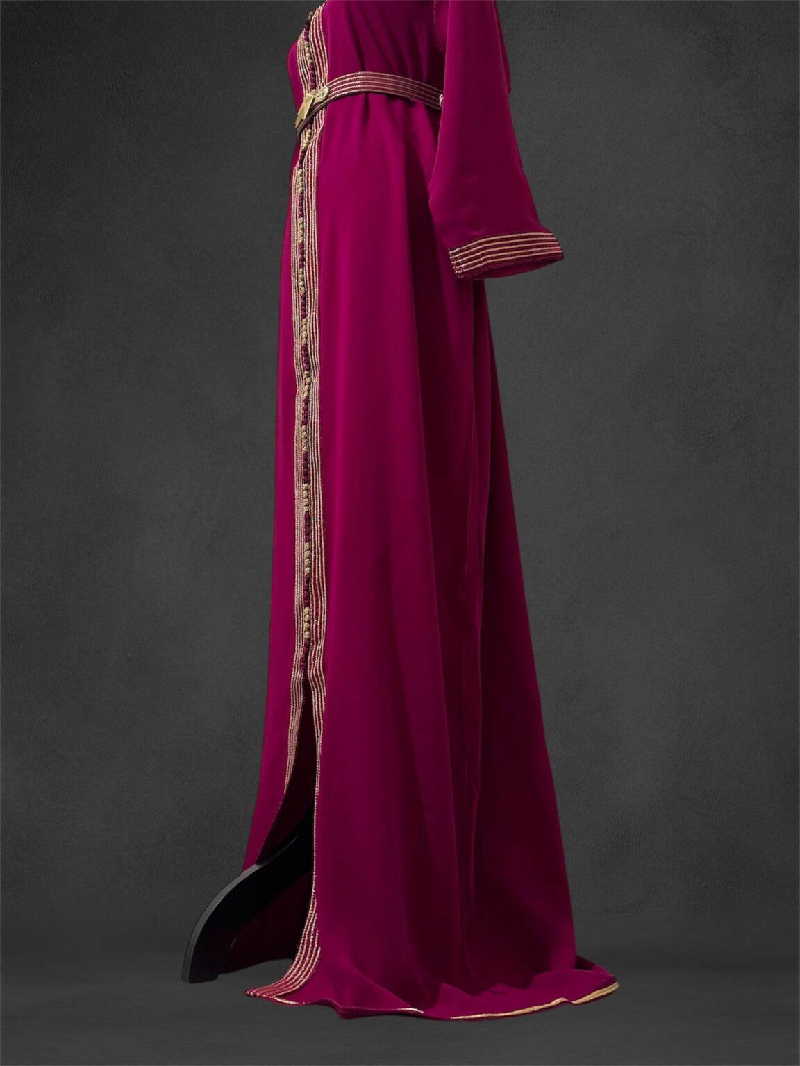 Sawsania Caftan aux bords dorés