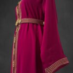 Sawsania Caftan aux bords dorés