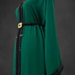 Sawsania Caftan aux perles noires