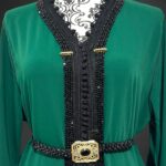 Sawsania Caftan aux perles noires