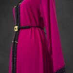 Sawsania Caftan aux perles noires