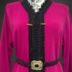 Sawsania Caftan aux perles noires