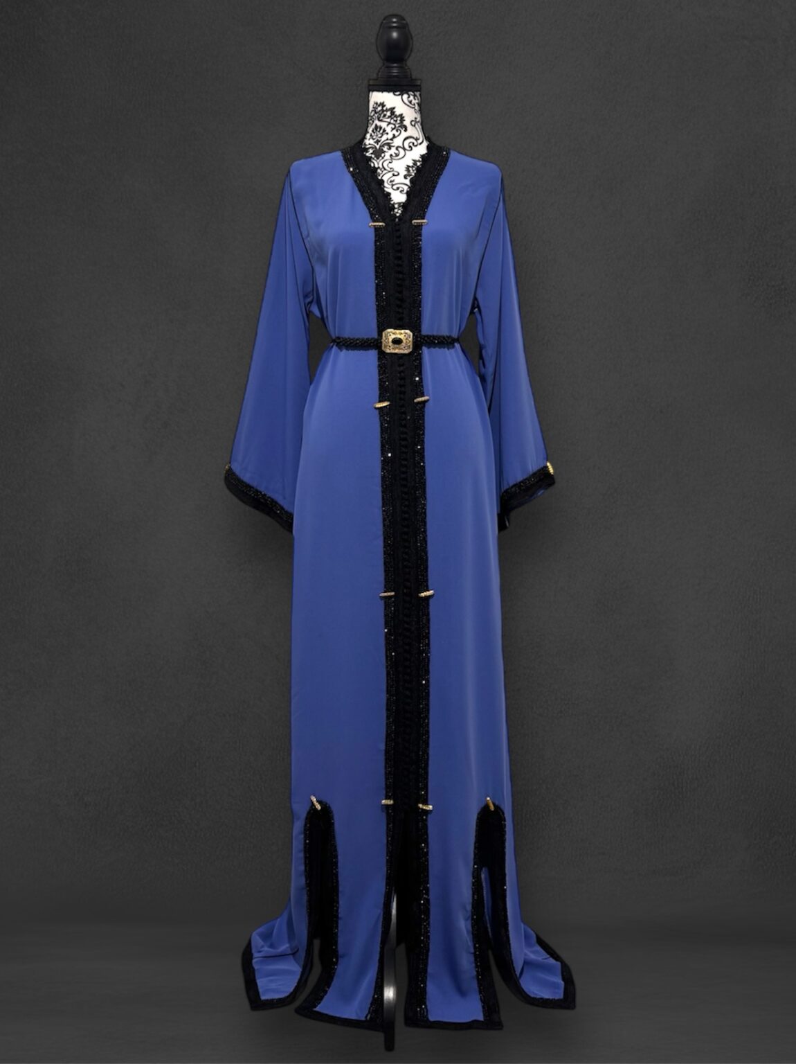 Sawsania Caftan aux perles noires