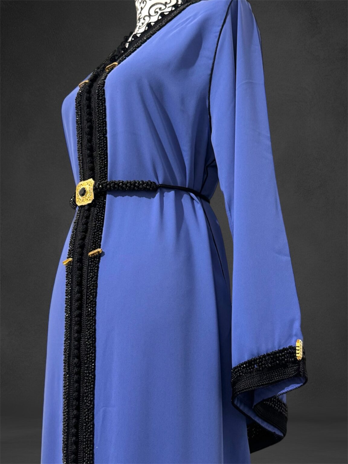 Sawsania Caftan aux perles noires