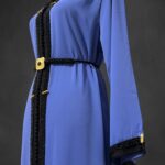 Sawsania Caftan aux perles noires