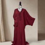 Caftan papillon bordeaux