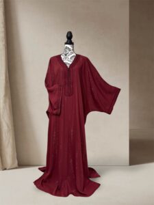 Caftan papillon bordeaux