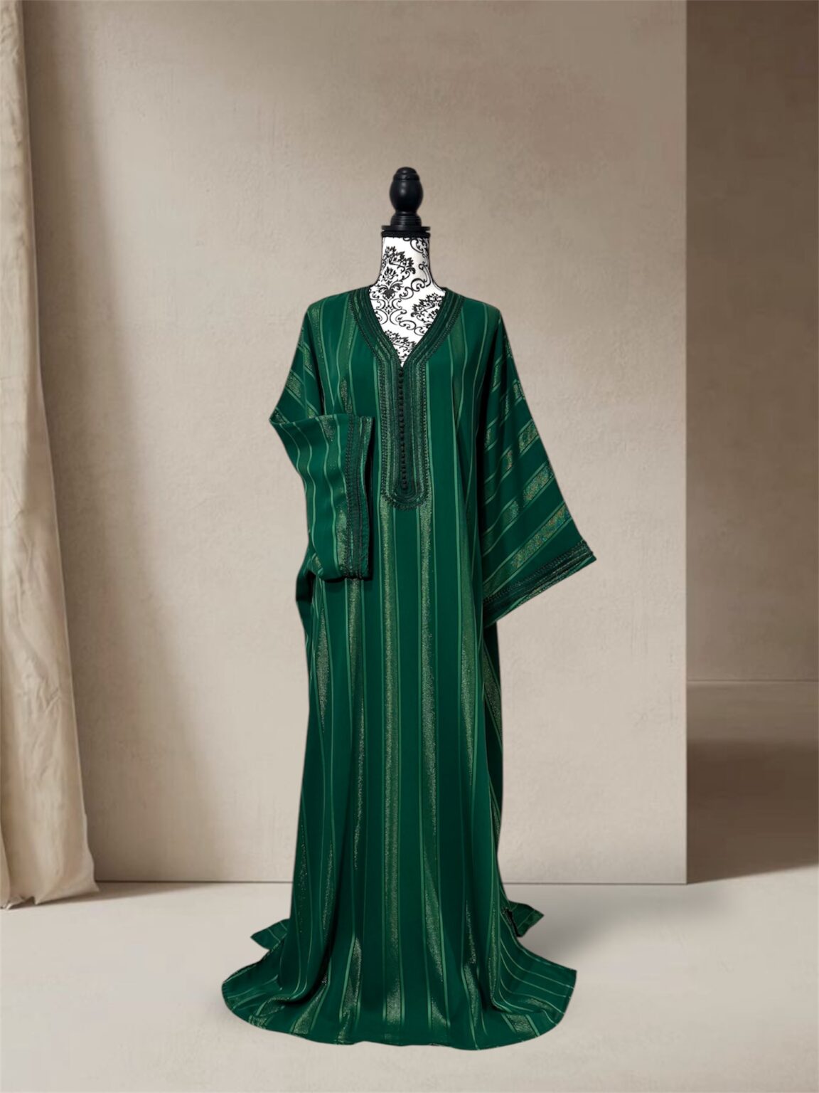 Jawhara papillon vert foncé