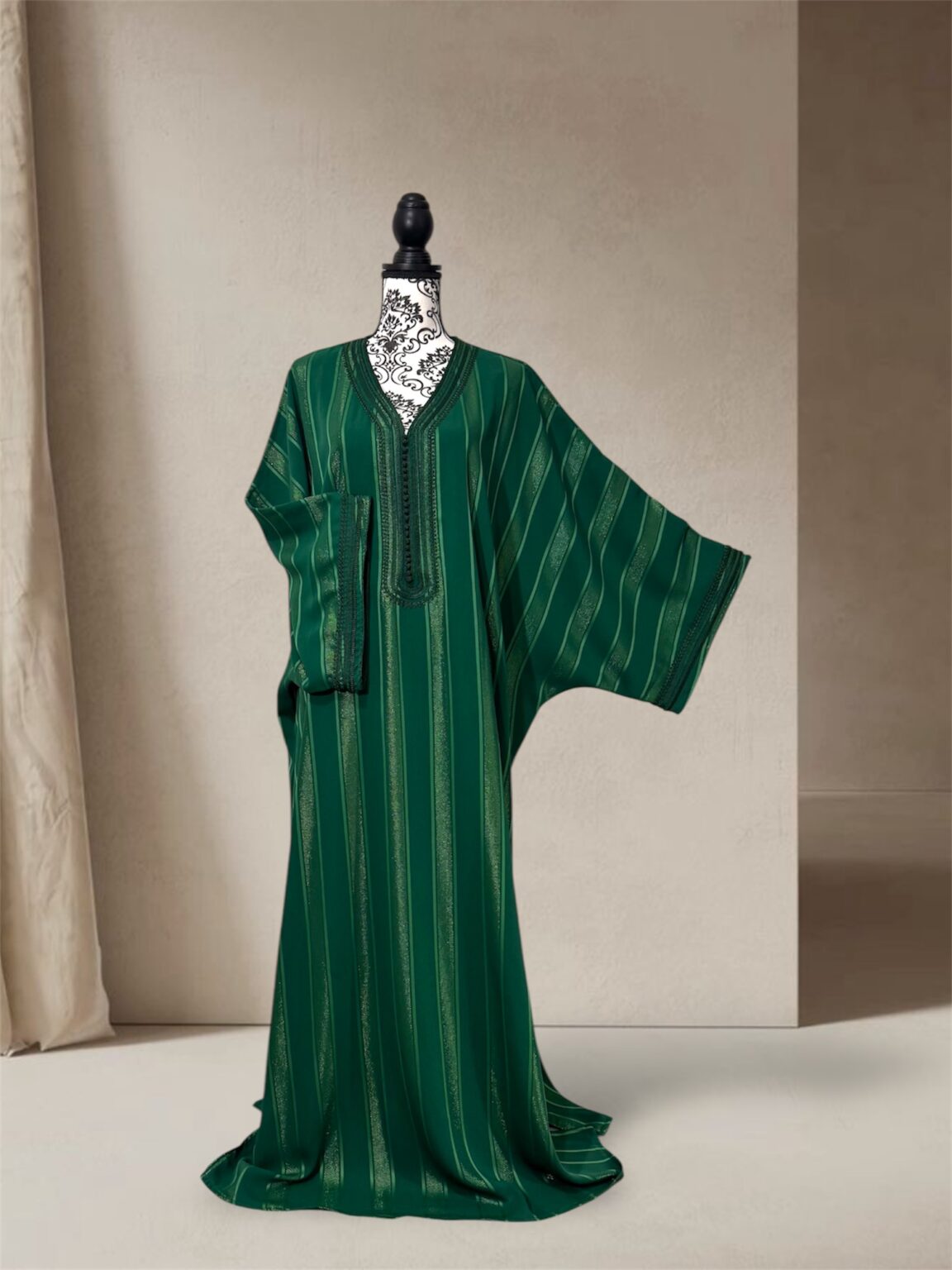 Jawhara papillon vert foncé