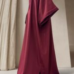 Caftan papillon bordeaux
