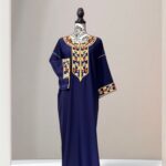 Gandoura avec broderies artisanales