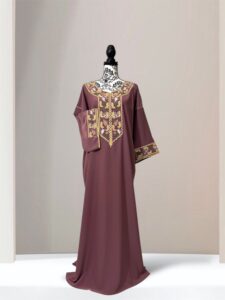 Gandoura avec broderies artisanales