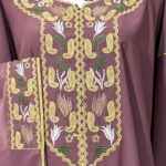Gandoura avec broderies artisanales