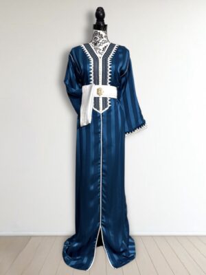 Caftan Jawhara à manches doublées