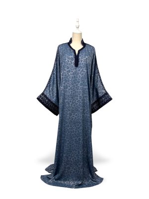Caftan papillon yakota léopard