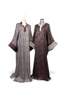 Caftan papillon yakota léopard
