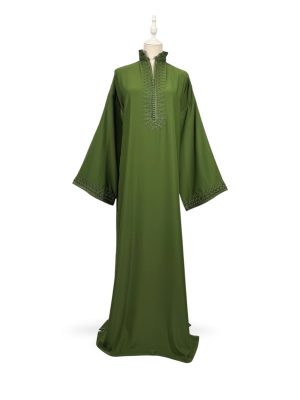 Gandoura col officier avec fermeture