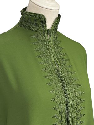 Gandoura col officier avec fermeture