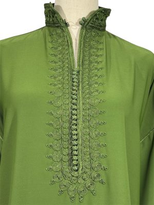 Gandoura col officier avec fermeture