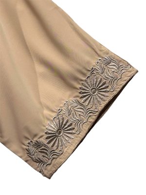 Gandoura papillon col officier fleuri