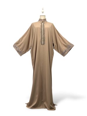 Gandoura papillon col officier fleuri