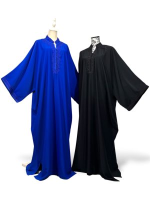 Gandoura papillon col officier